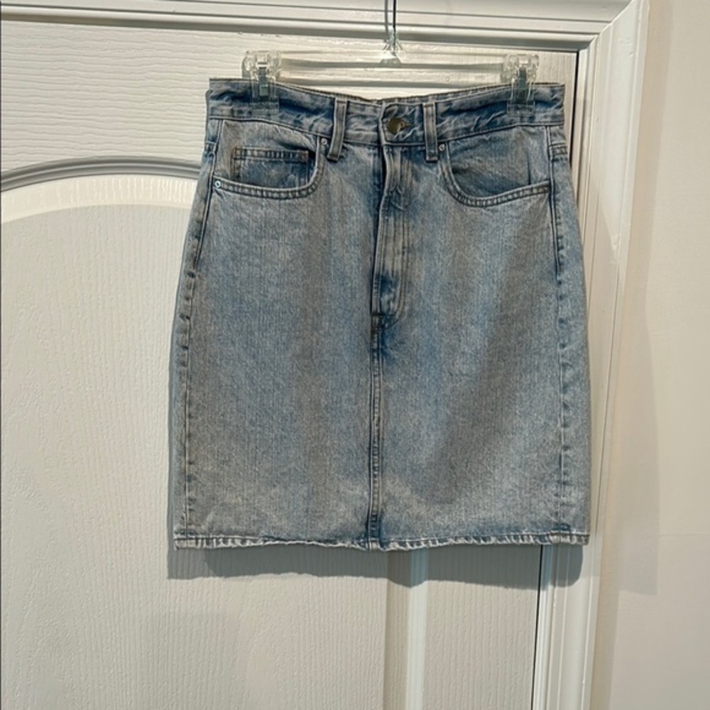 H&M Blue Denim Pencil Skirt